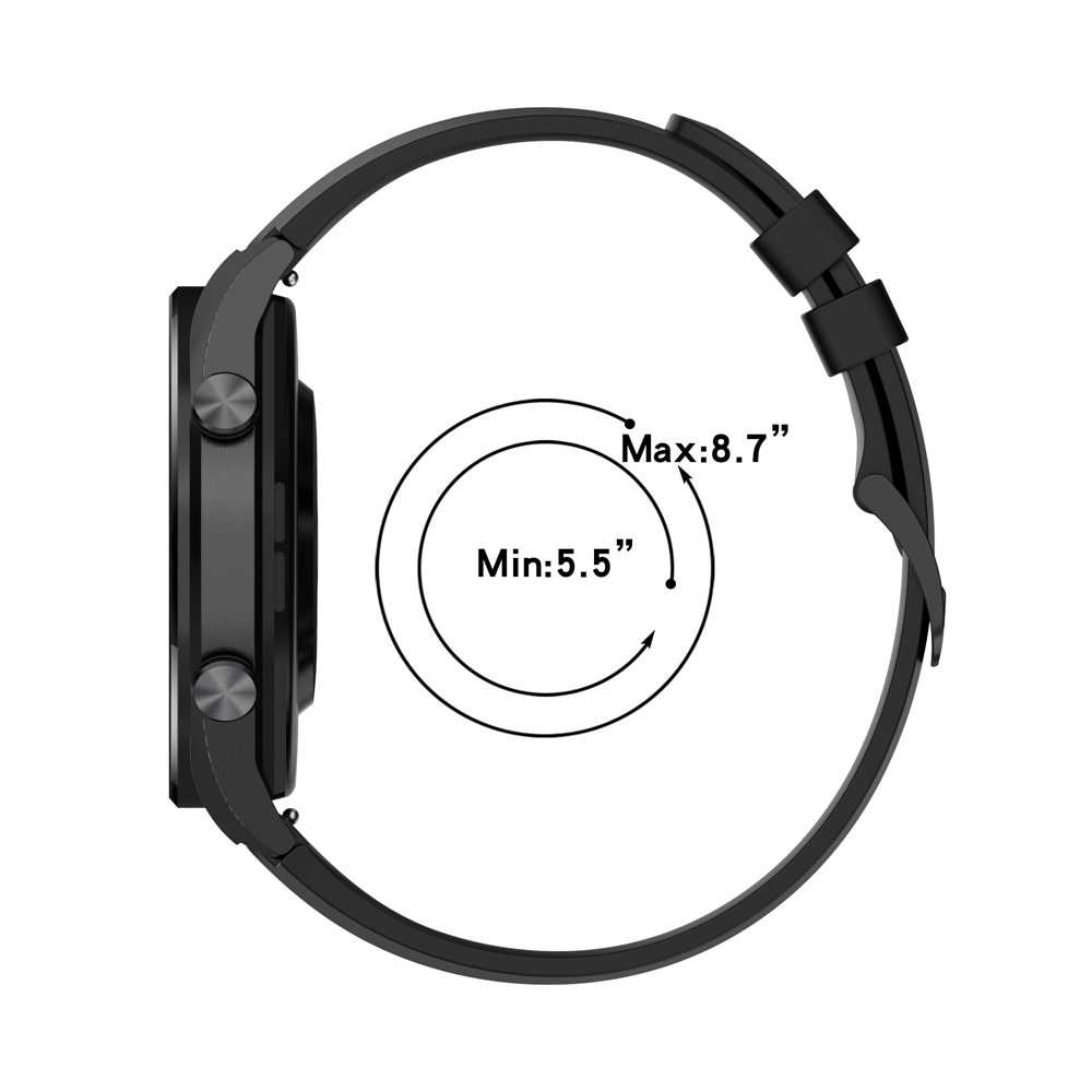 Silikoniranneke Xiaomi Watch S1/S1 Active musta