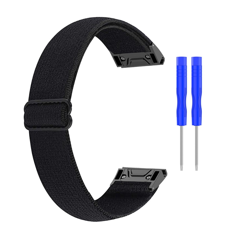 Nailonranneke Garmin Fenix 5S/5S Plus/6S/6S Pro/7S musta