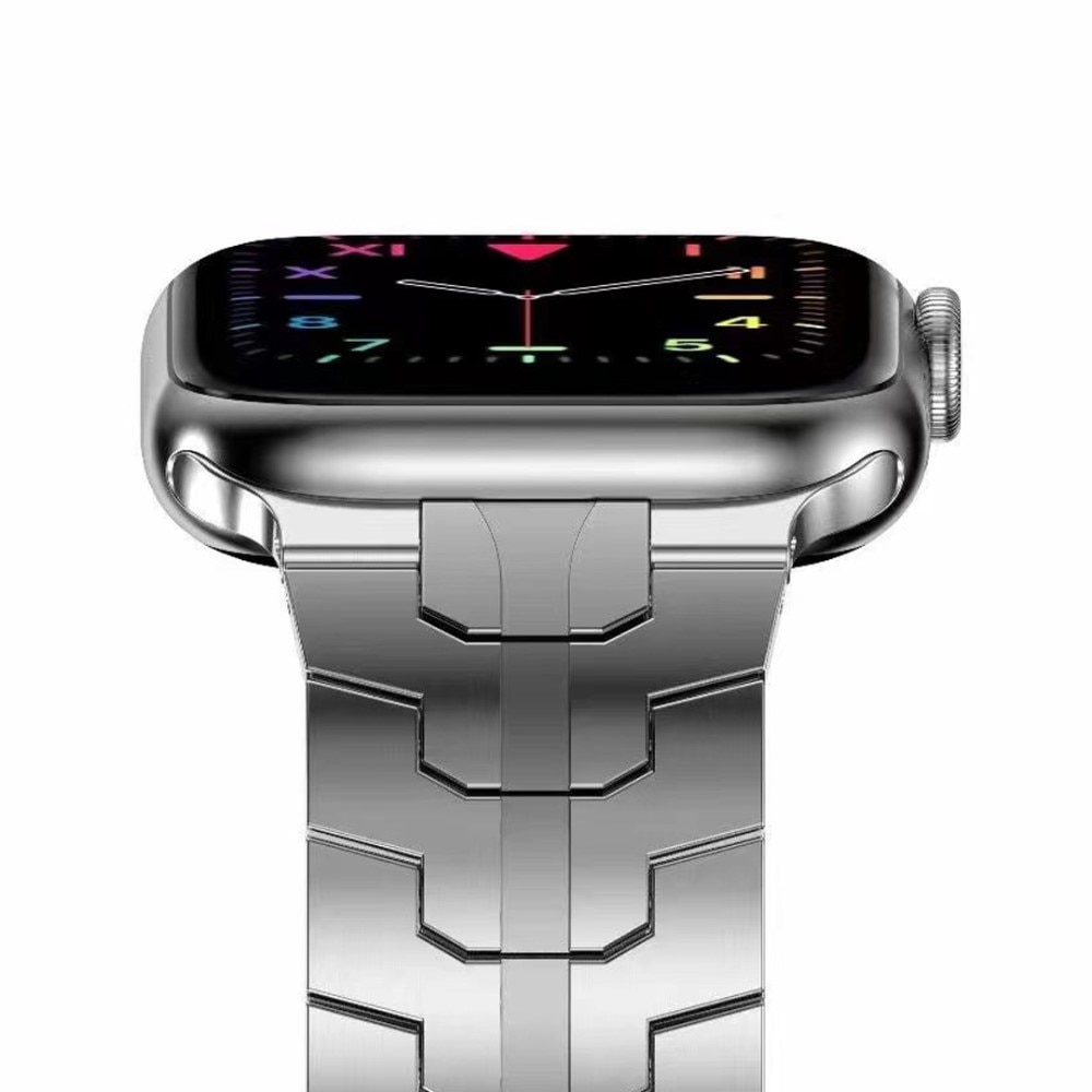 Race Stainless Steel Bracelet Apple Watch 44mm Silver