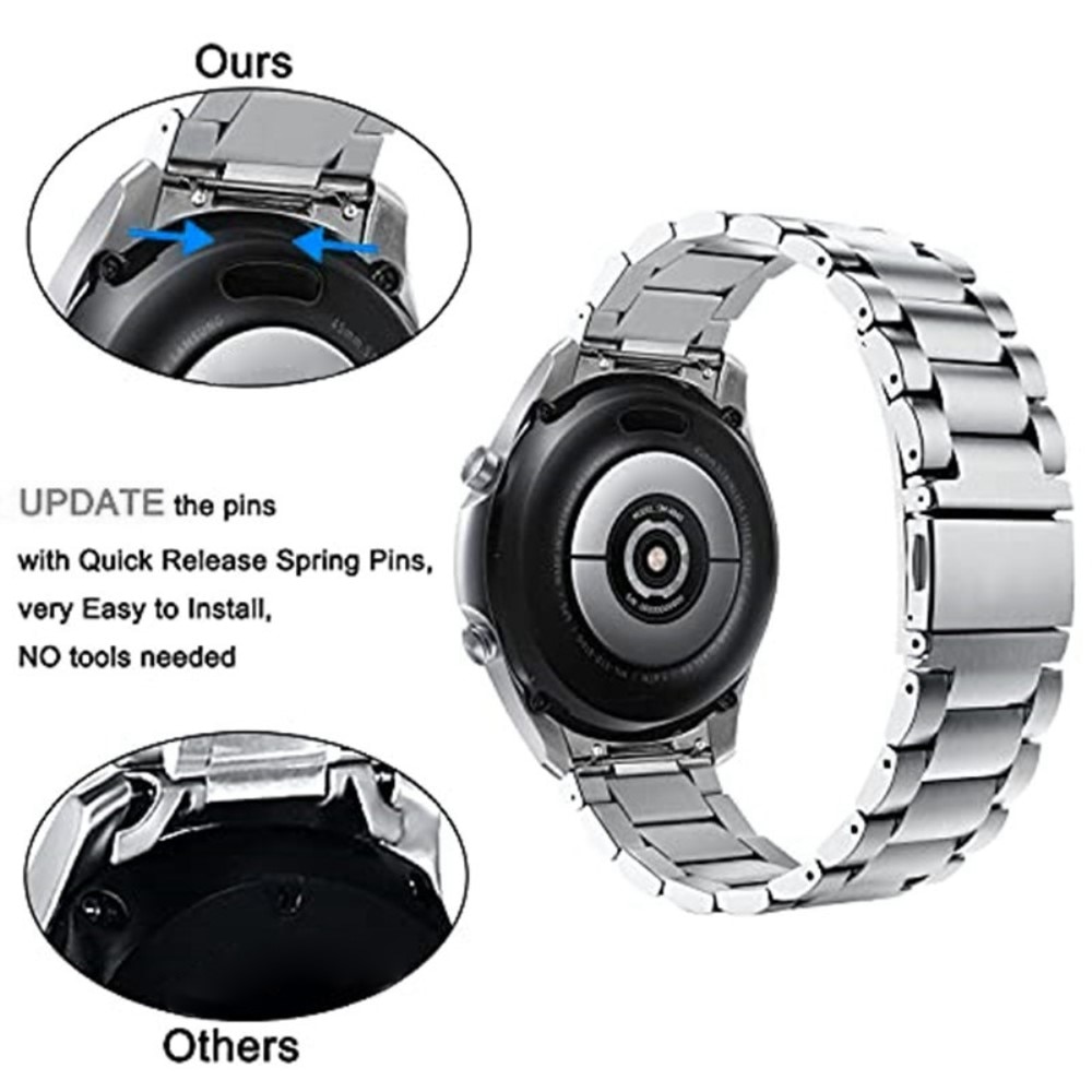 Full Fit Metalliranneke Samsung Galaxy Watch 46mm hopea