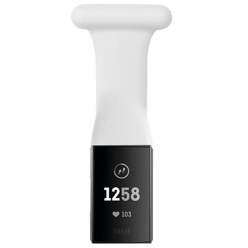 Fitbit Charge 3/4 hoitajan kello hihna valkoinen