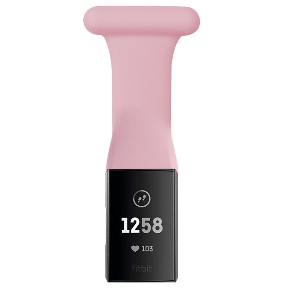 Fitbit Charge 3/4 hoitajan kello hihna vaaleanpunainen