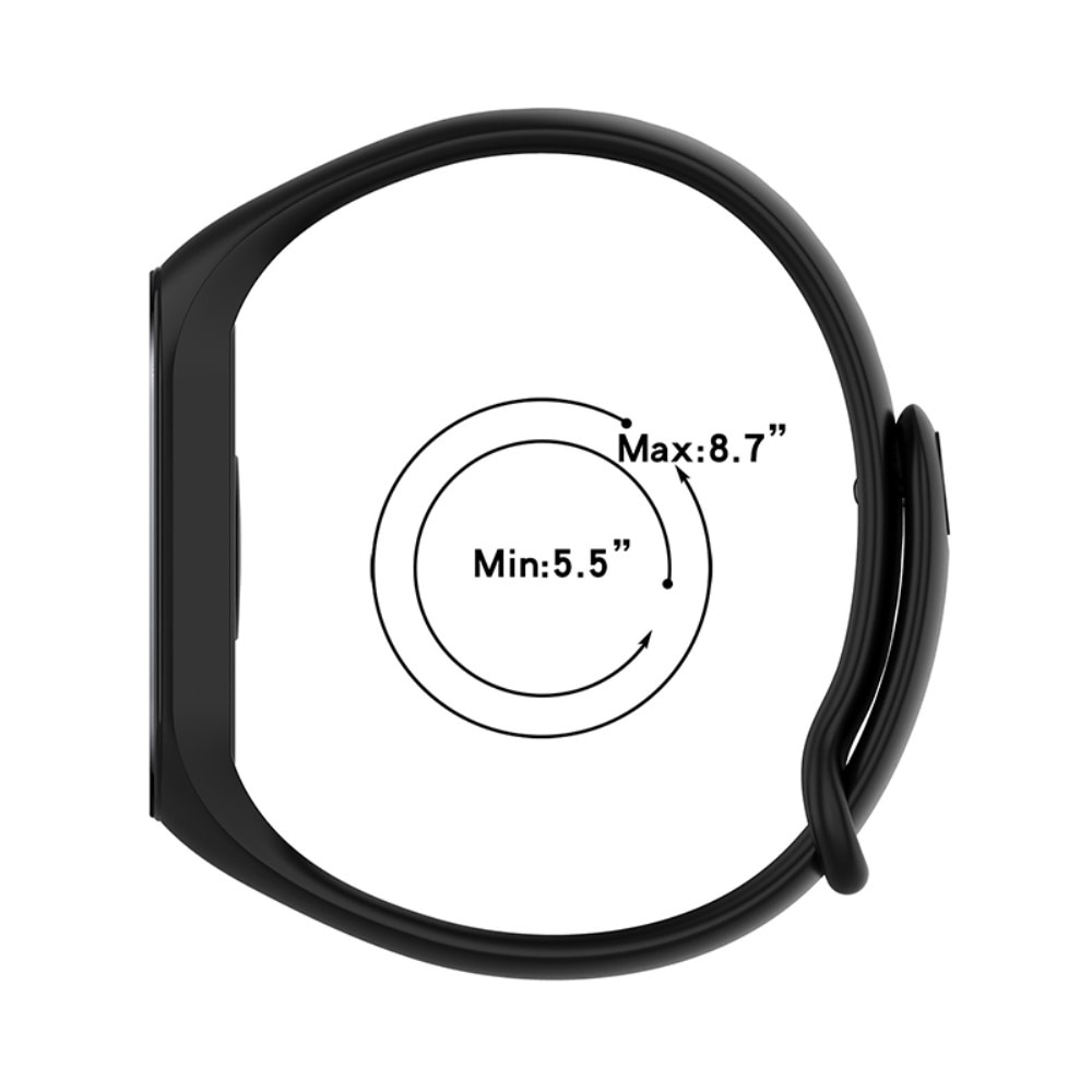 Silikoniranneke Xiaomi Mi Band 7 musta