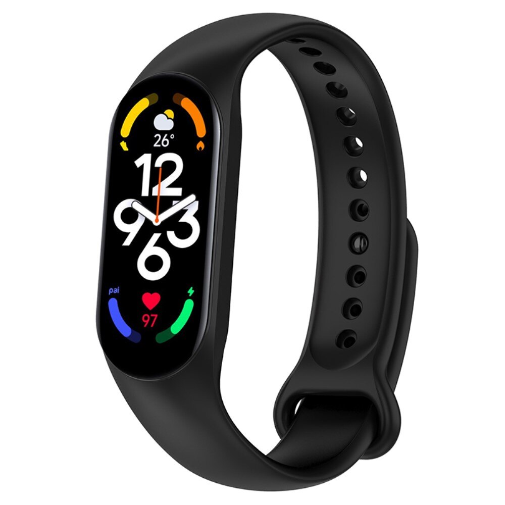 Silikoniranneke Xiaomi Mi Band 7 musta