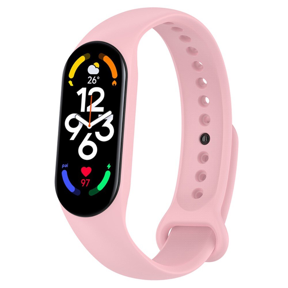 Silikoniranneke Xiaomi Mi Band 7 vaaleanpunainen