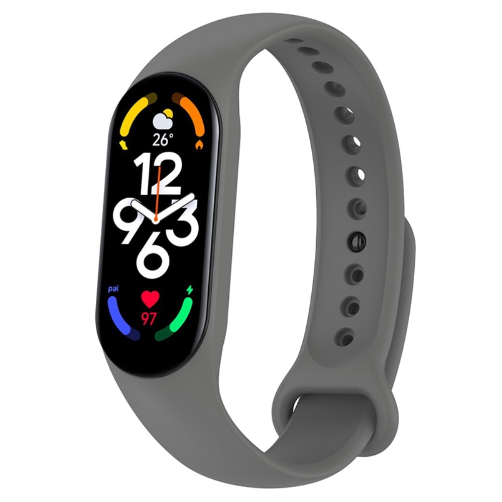 Silikoniranneke Xiaomi Mi Band 7 harmaa