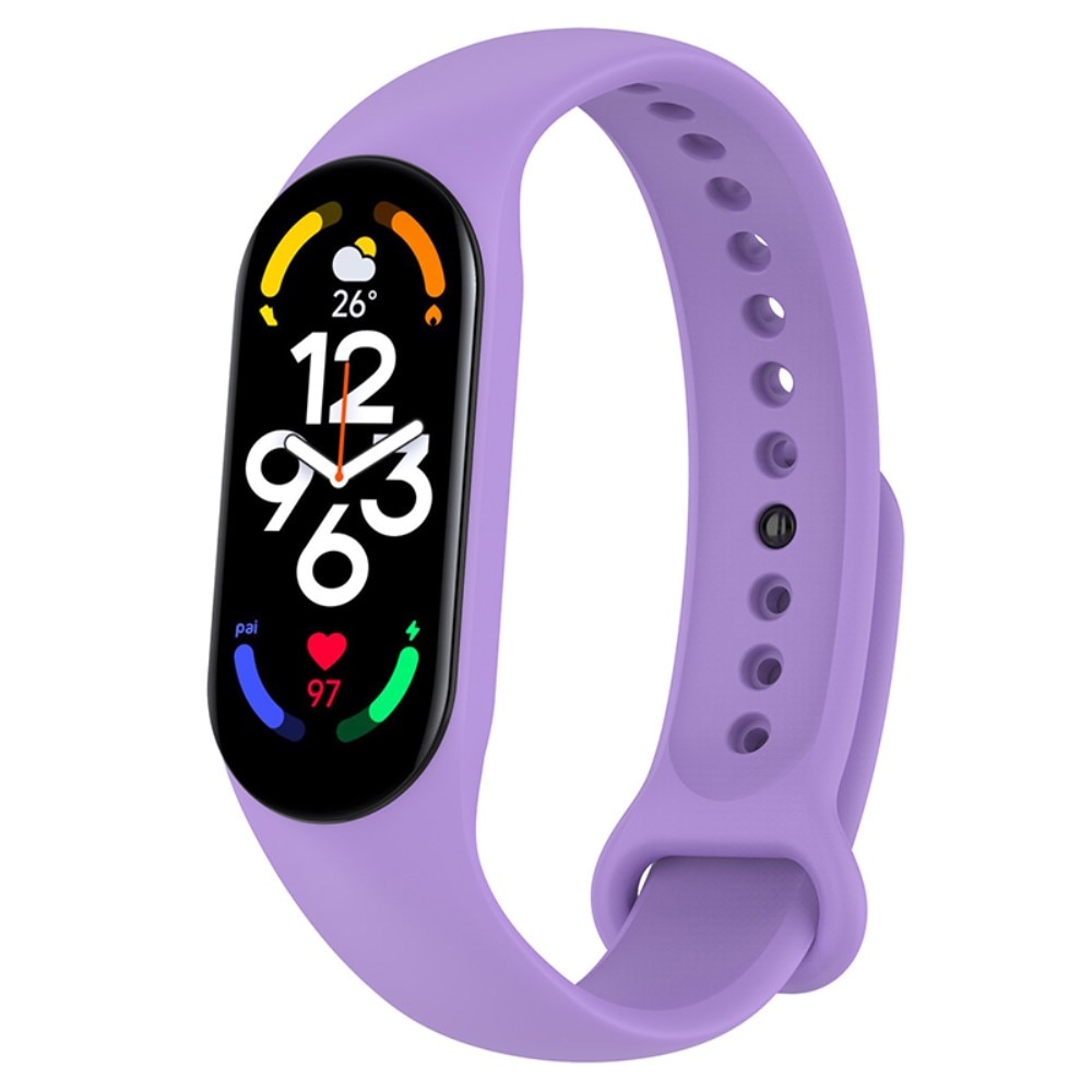 Silikoniranneke Xiaomi Mi Band 7 liila