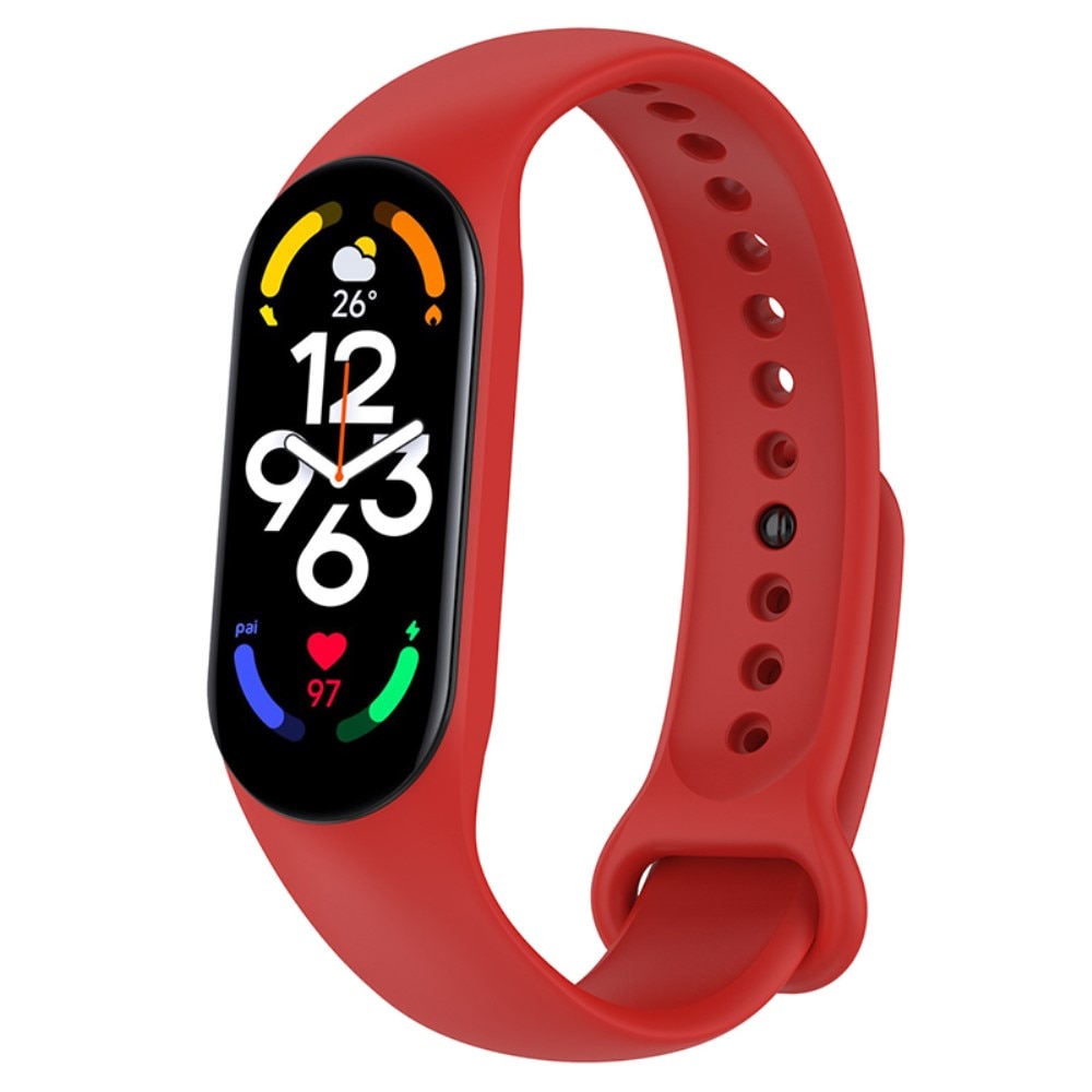 Silikoniranneke Xiaomi Mi Band 7 punainen