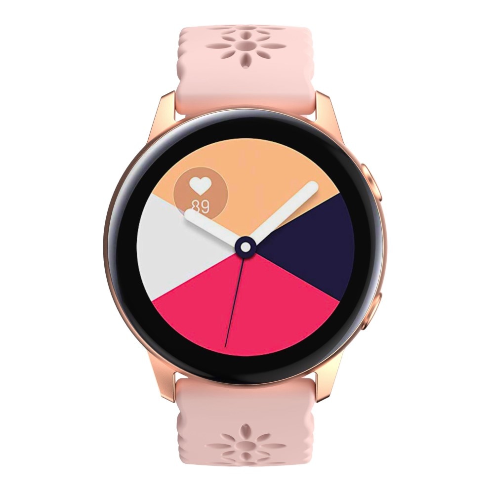 Blossom Silikoniranneke Samsung Galaxy Watch 4 40mm vaaleanpunainen