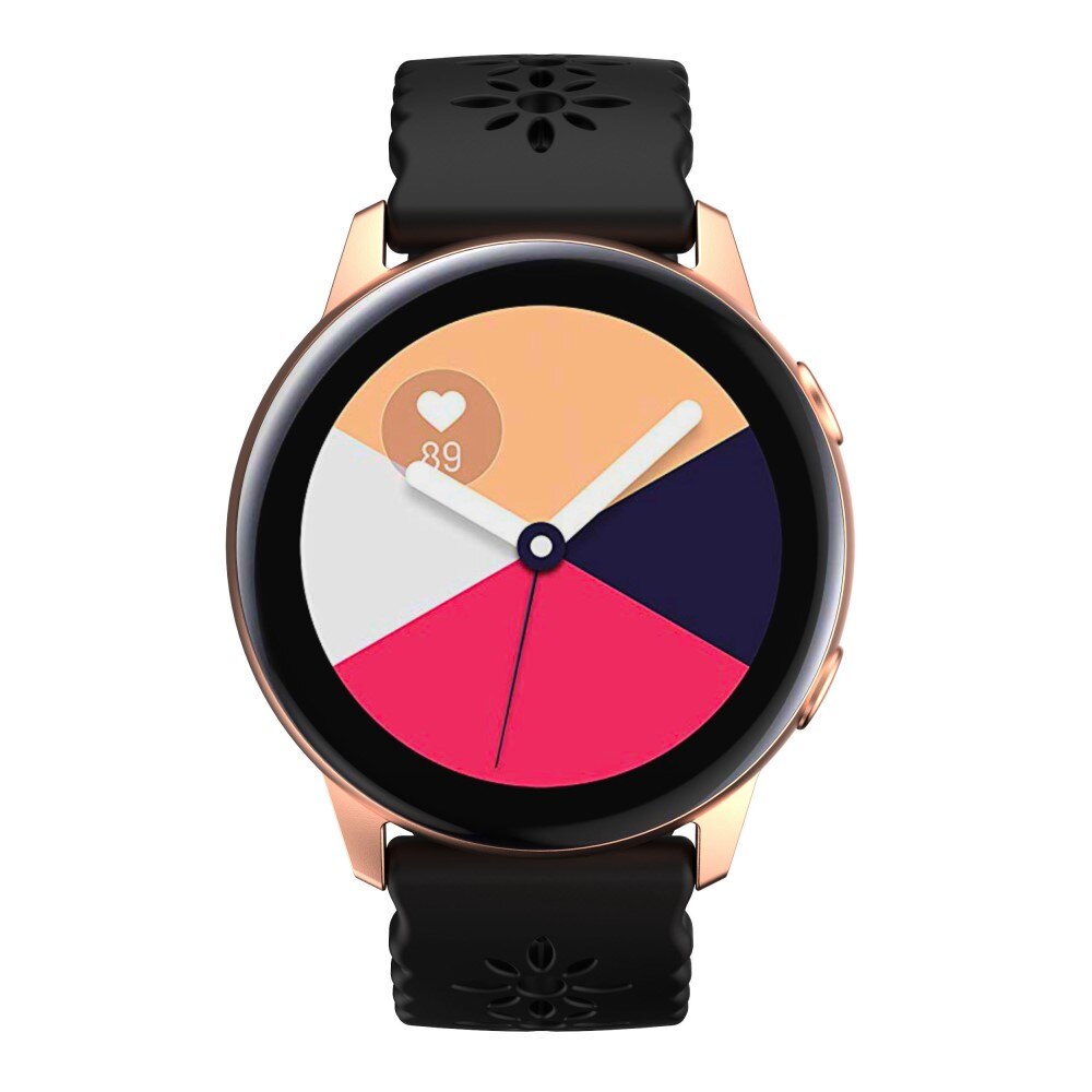 Blossom Silikoniranneke Samsung Galaxy Watch 5 40mm musta