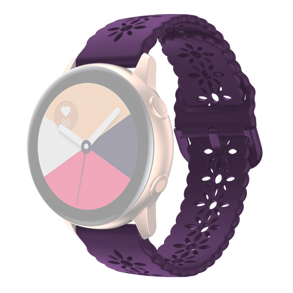 Blossom Silikoniranneke Samsung Galaxy Watch 4 44mm liila