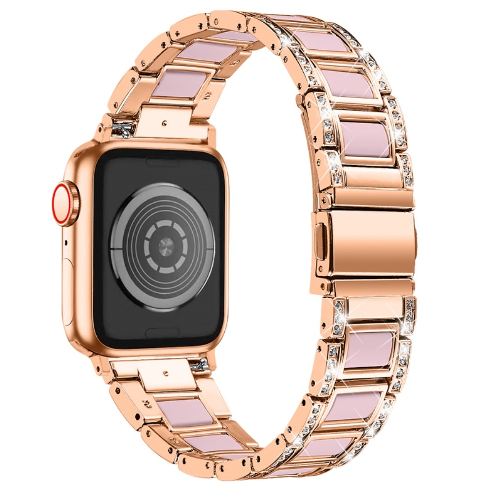 Diamond Bracelet Apple Watch 45mm Series 9 Rosegold Rose