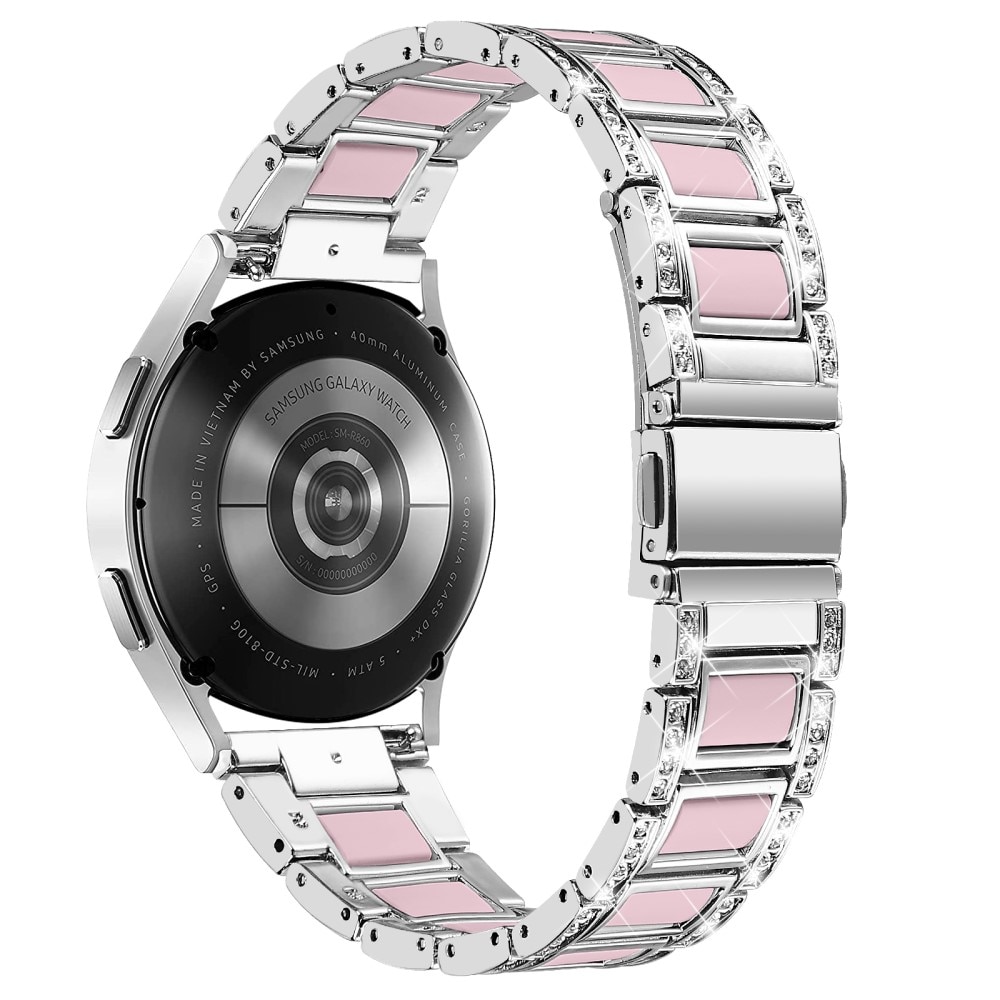 Diamond Bracelet Garmin Vivoactive 5 Silver Rose