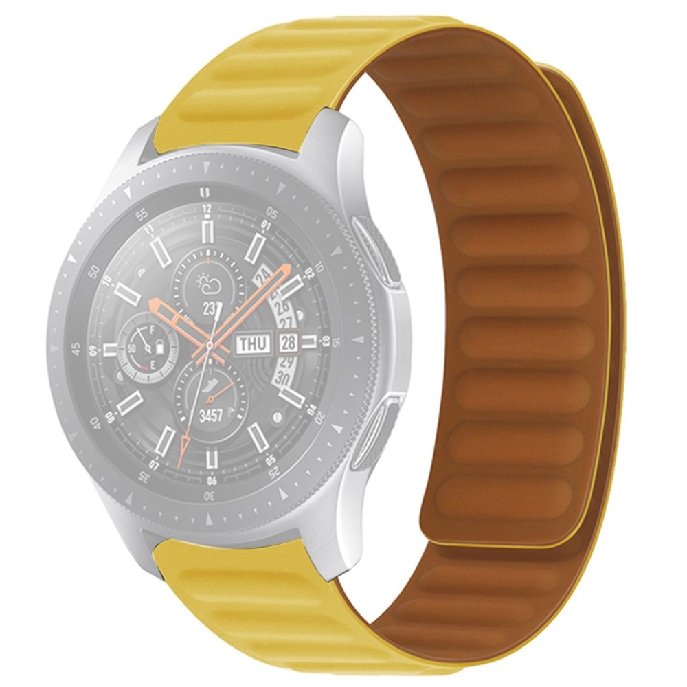 Magneettinen Silikoniranneke Samsung Galaxy Watch 6 Classic 47mm keltainen