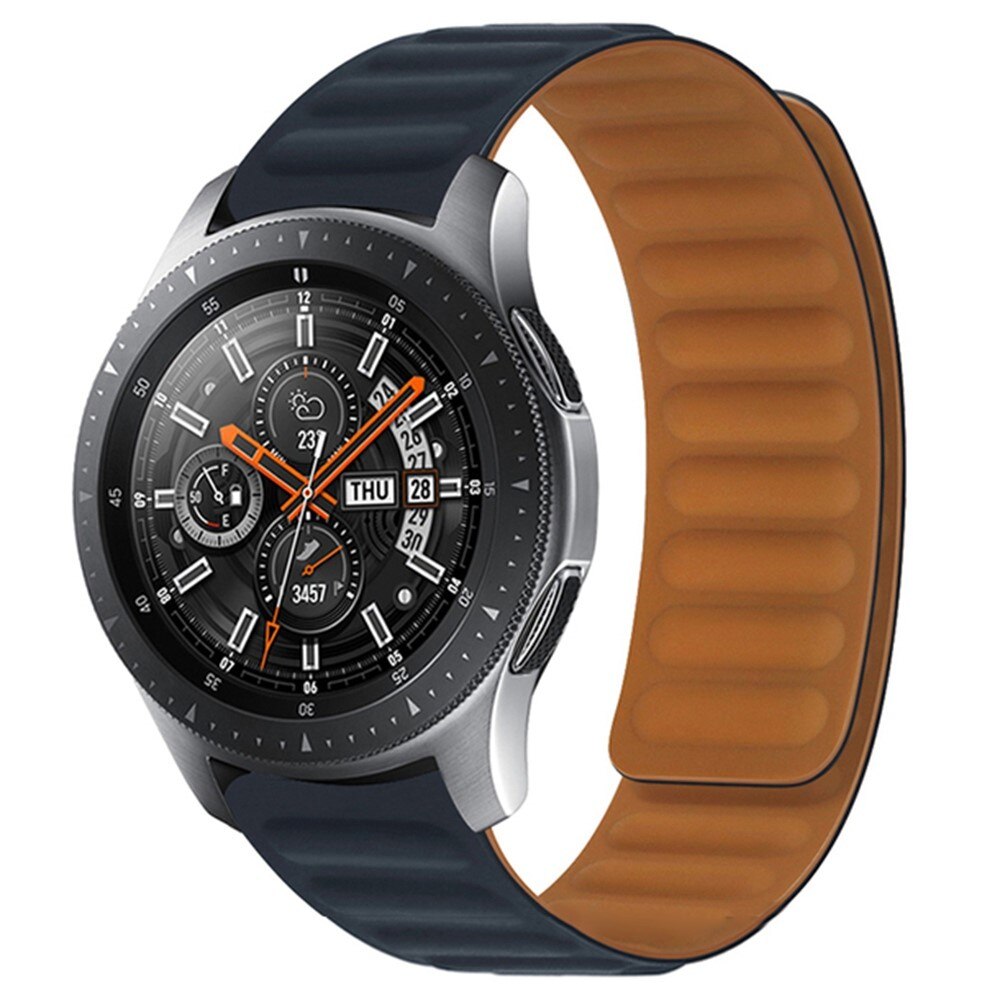 Magneettinen Silikoniranneke Samsung Galaxy Watch 4 40/42/44/46mm musta