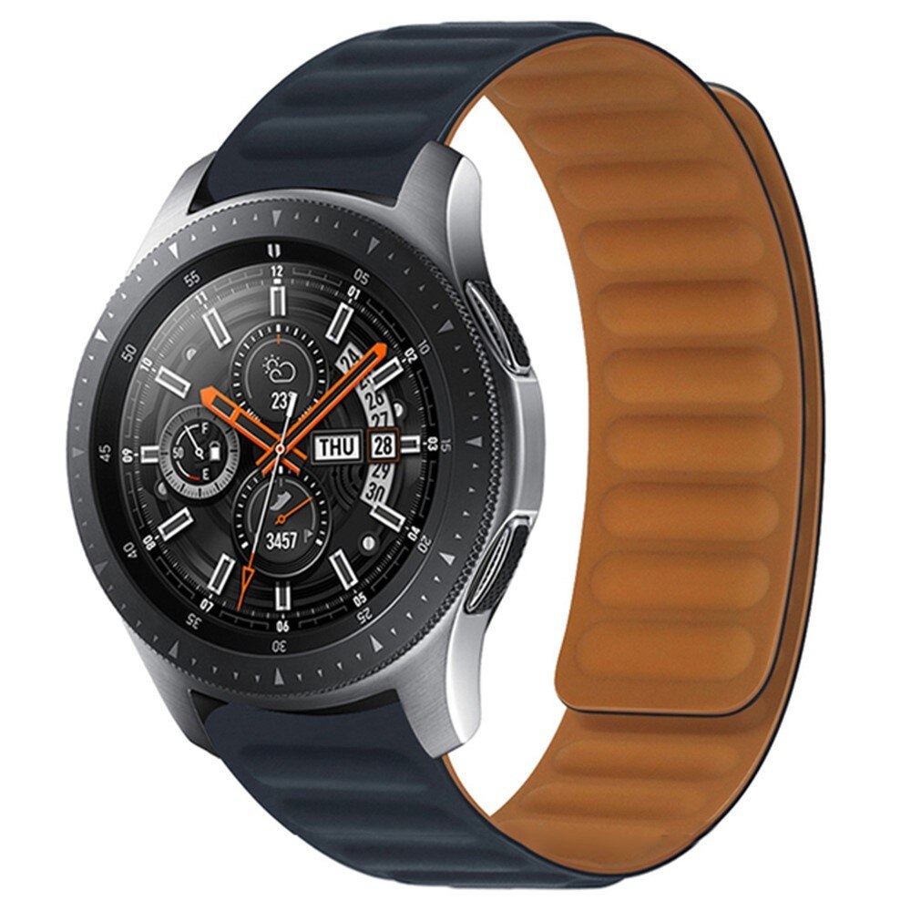 Magneettinen Silikoniranneke Samsung Galaxy Watch 46mm musta