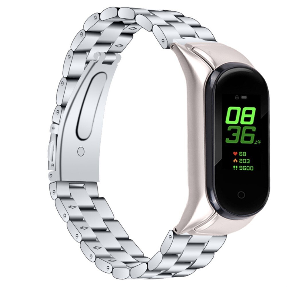 Metalliranneke Xiaomi Mi Band 7 hopea