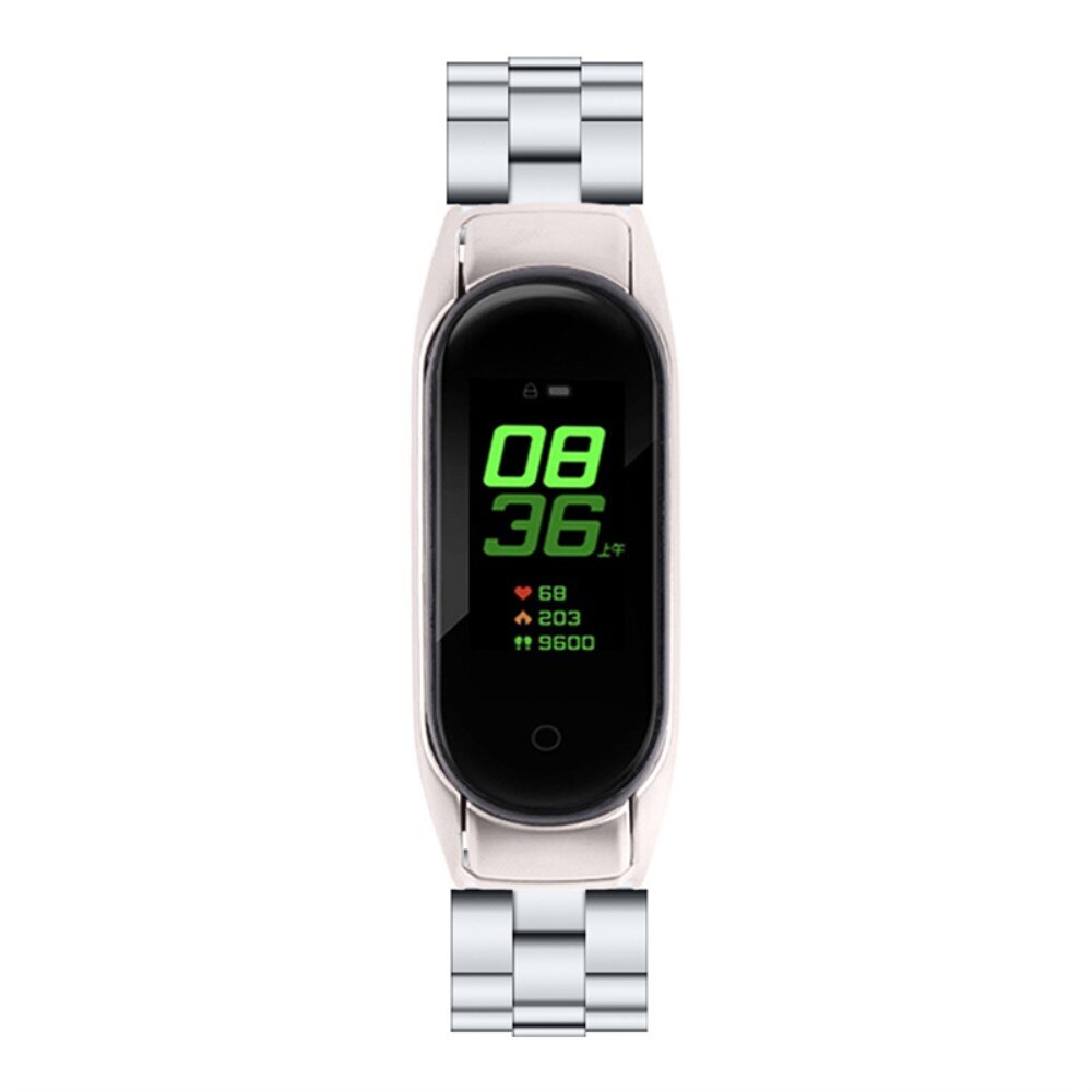 Metalliranneke Xiaomi Mi Band 7 hopea