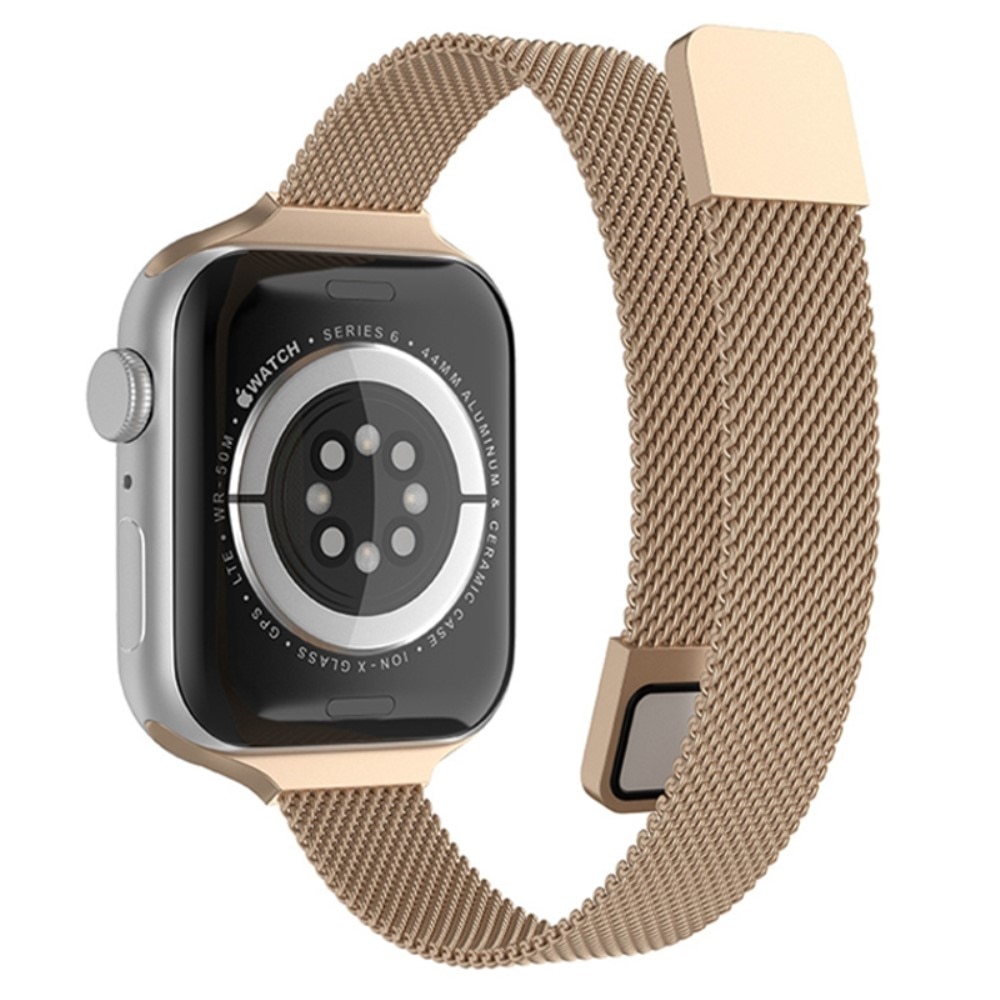 Ranneke Slim Milanese Apple Watch Series 10 46mm ruusukulta