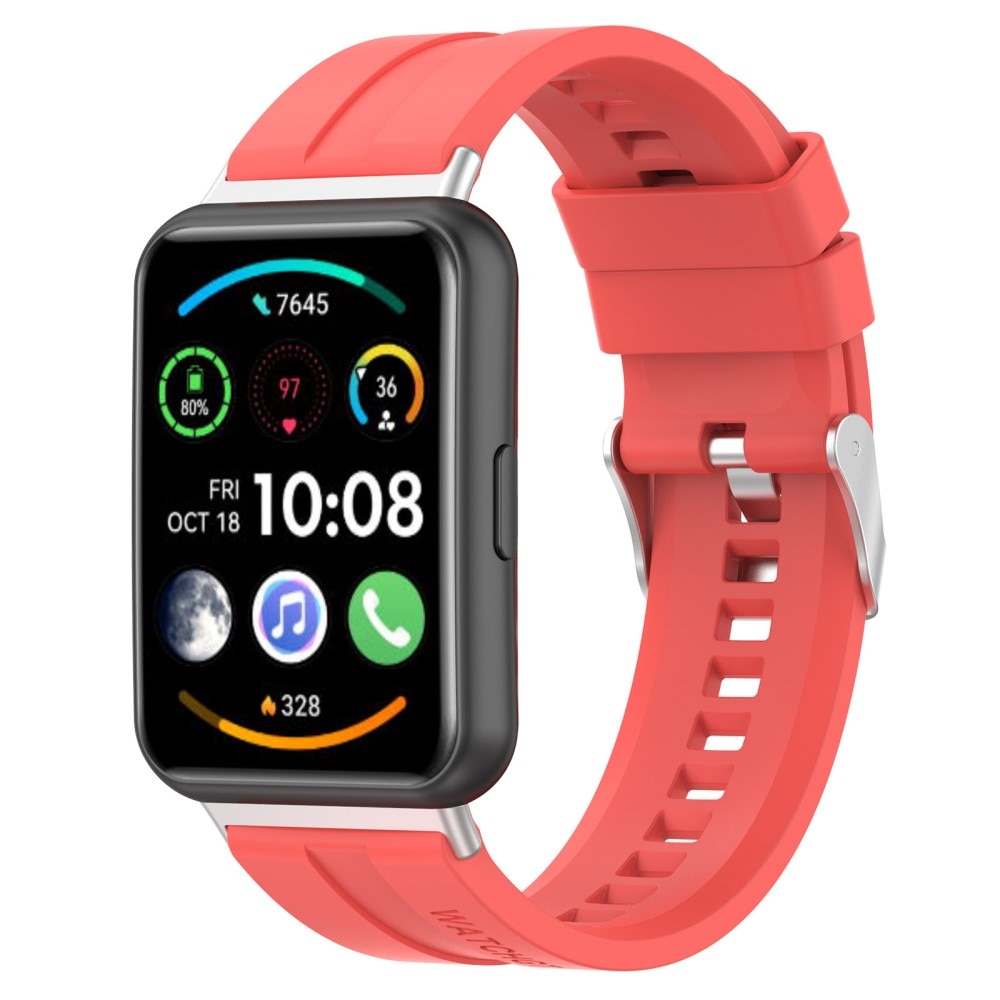 Silikoniranneke Huawei Watch Fit 2 punainen