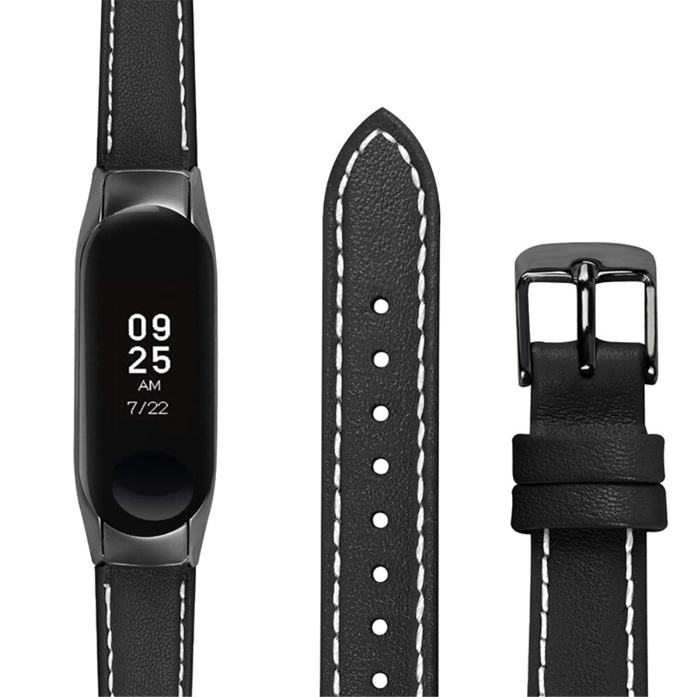 Nahkaranneke Xiaomi Mi Band 7 musta