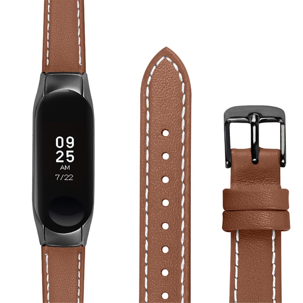 Nahkaranneke Xiaomi Mi Band 7 ruskea