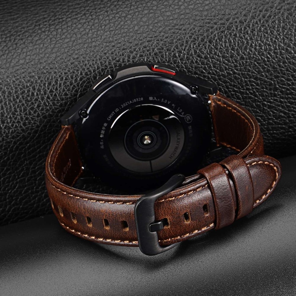 Leather Watch Band Samsung Galaxy Watch 6 40mm Brown