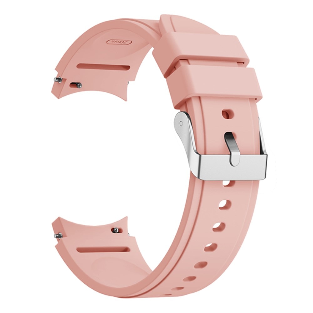 Full Fit Silikoniranneke Samsung Galaxy Watch 4 Classic 46mm vaaleanpunainen