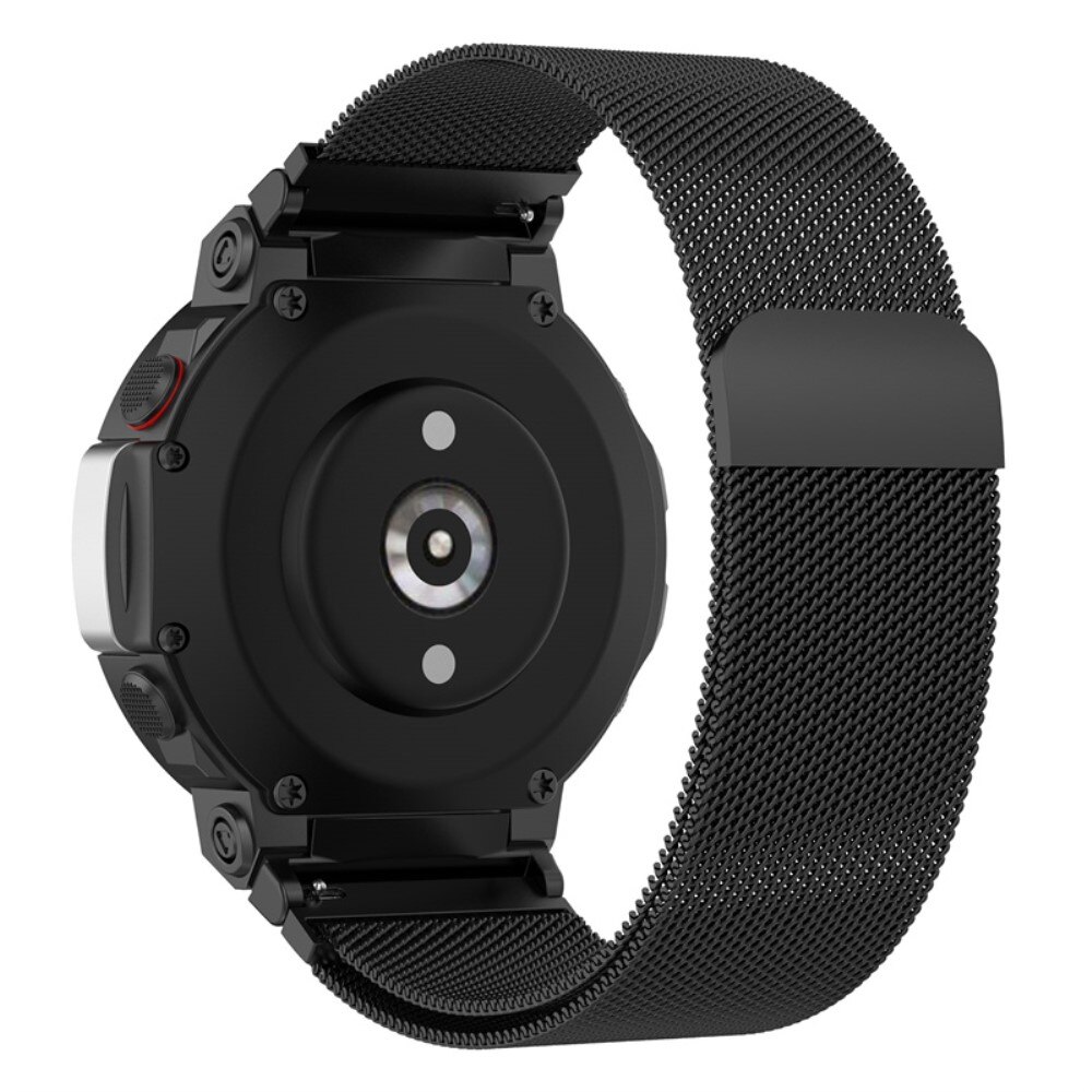 Ranneke Milanese Amazfit T-Rex 2 Musta