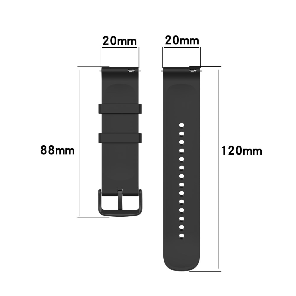 Silikoniranneke Withings Steel HR 40mm musta