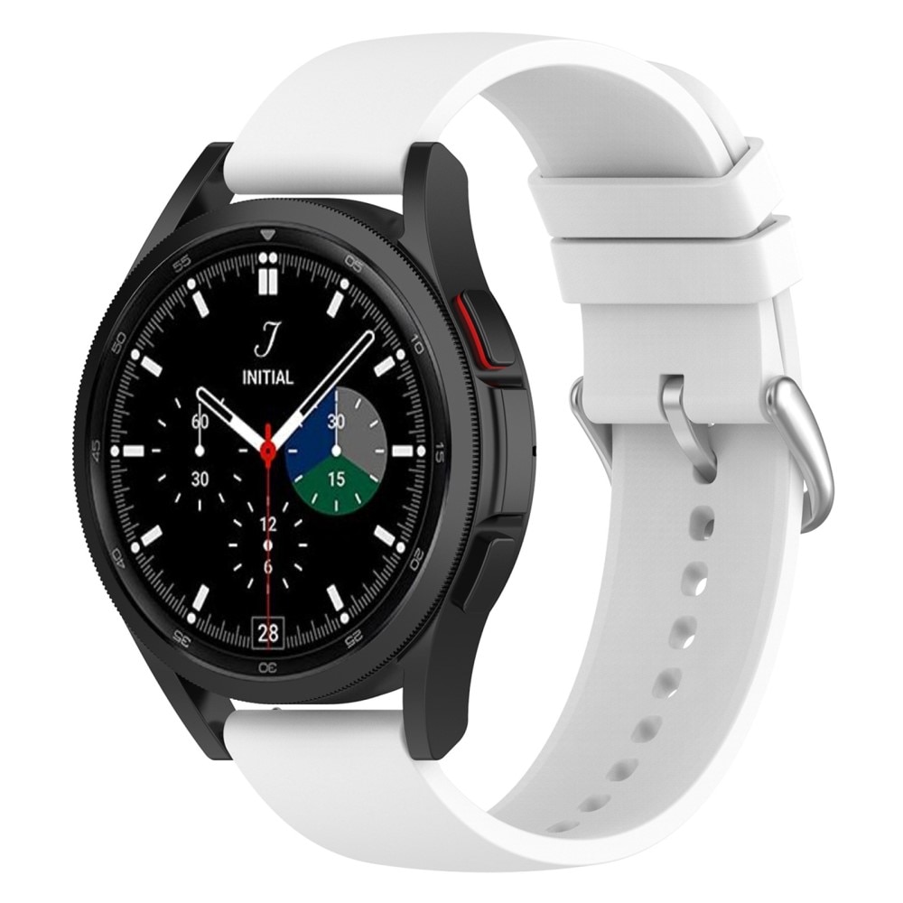 Silikoniranneke Samsung Galaxy Watch 5 44mm valkoinen