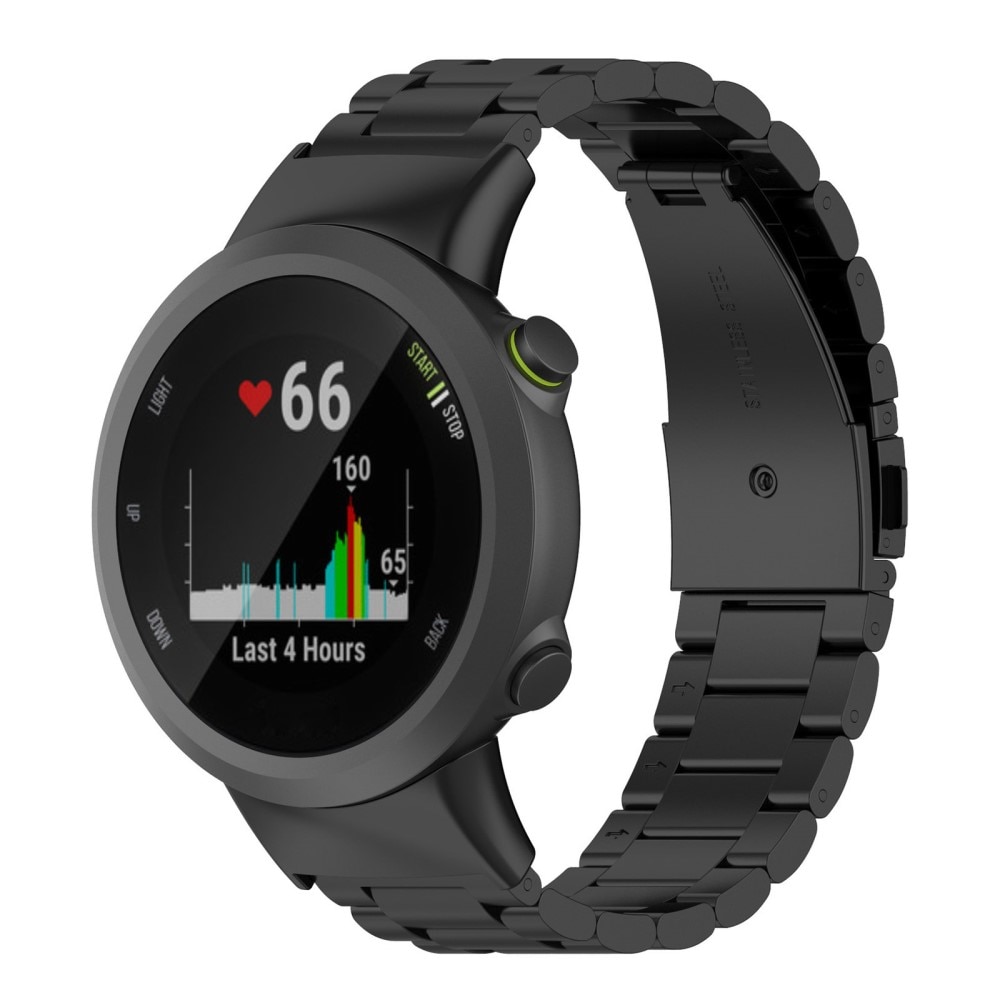 Metalliranneke Garmin Forerunner 45 musta