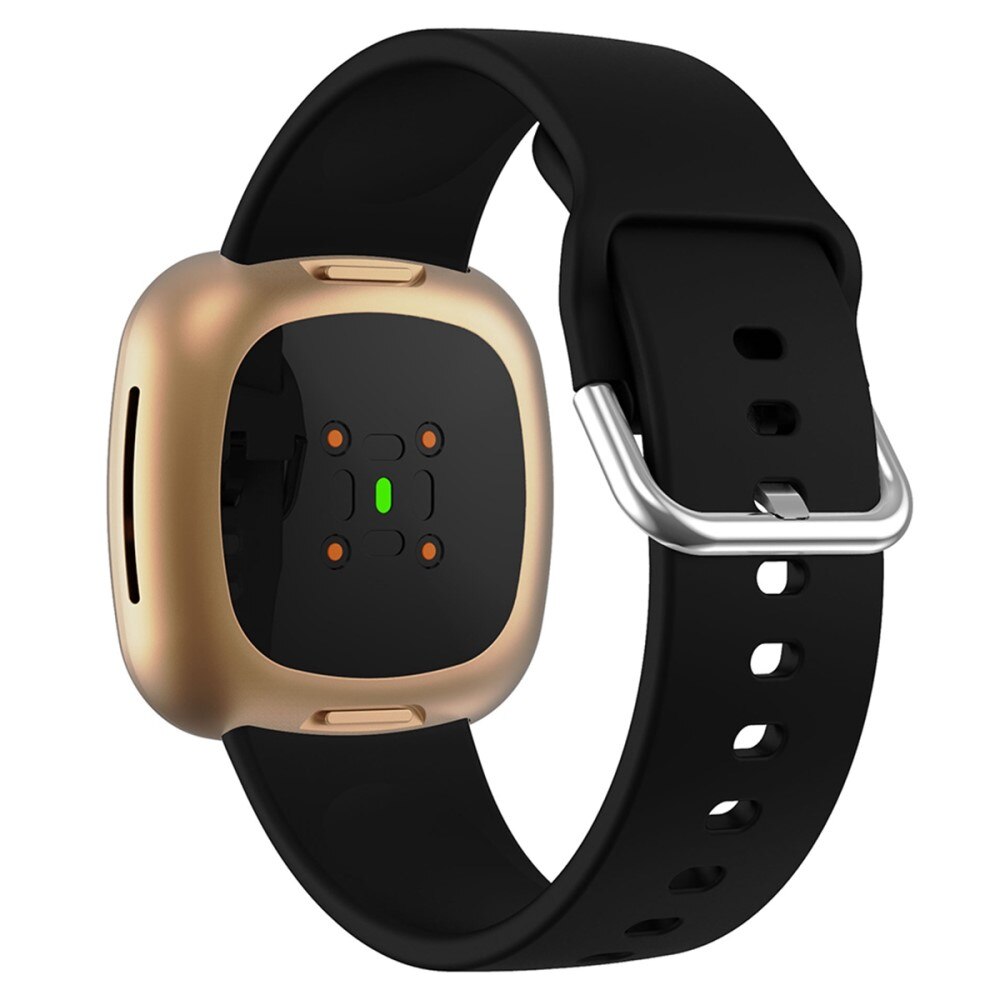 Silikoniranneke Fitbit Versa 4 musta