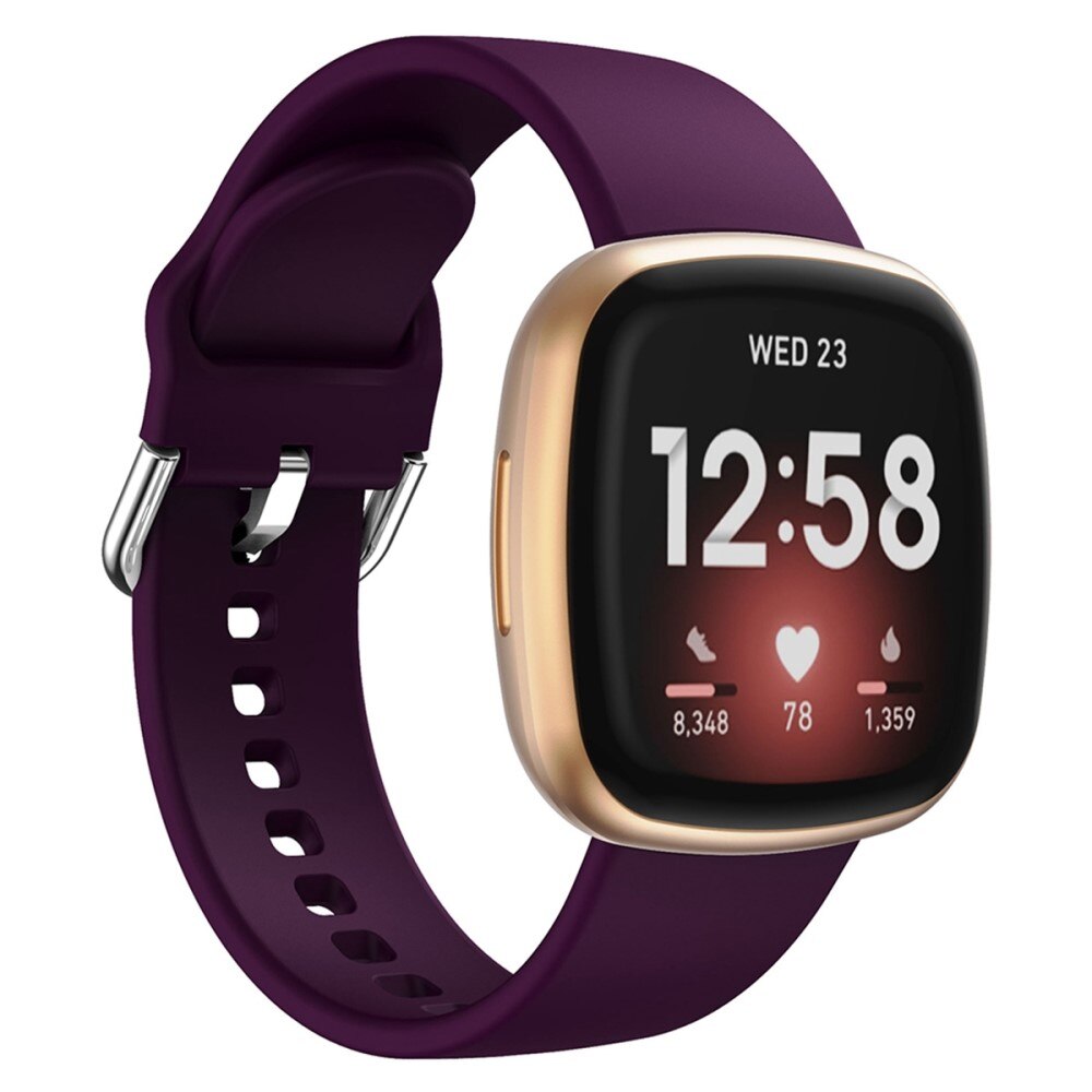 Silikoniranneke Fitbit Versa 4 liila