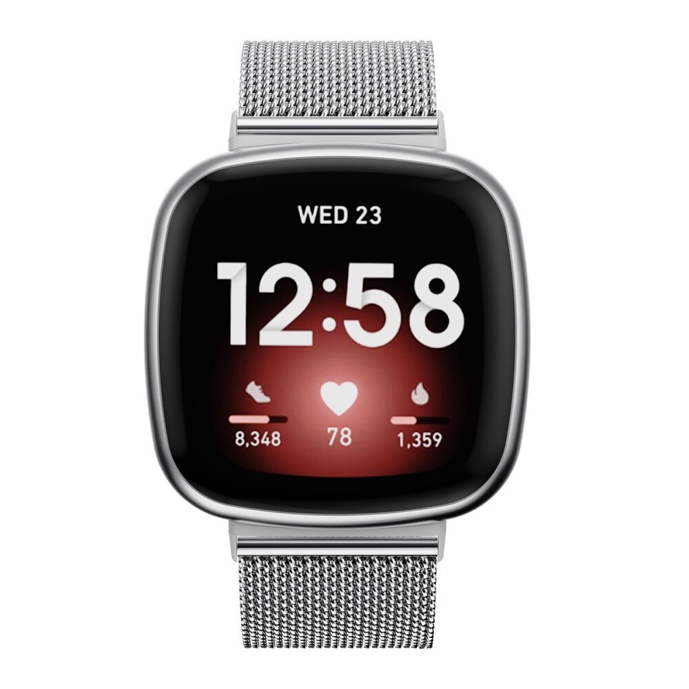 Mesh Bracelet Fitbit Versa 3/Sense Silver