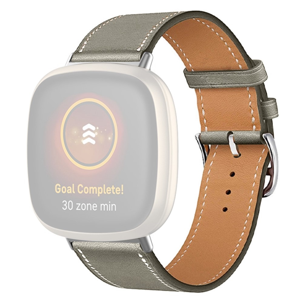 Nahkaranneke Fitbit Versa 4 Harmaa