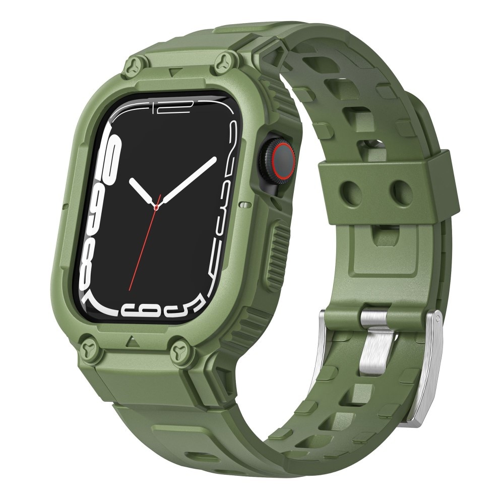 Apple Watch 38/40/41 mm Adventure Kuori+Ranneke vihreä