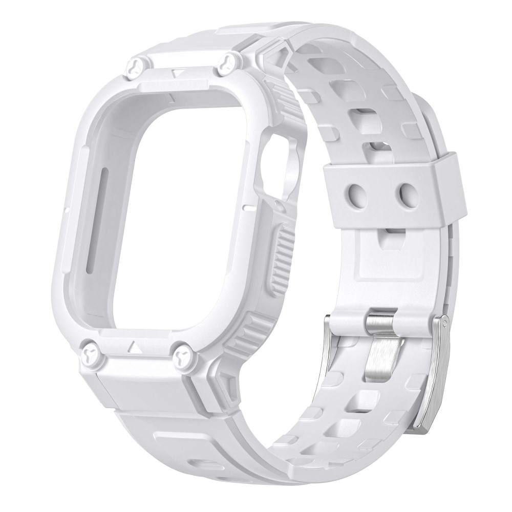 Apple Watch 45mm Series 9 Adventure Kuori + Ranneke valkoinen