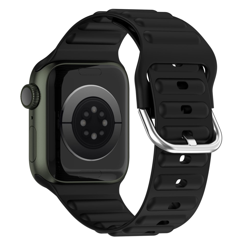 Resistant Silikoniranneke Apple Watch 42mm musta