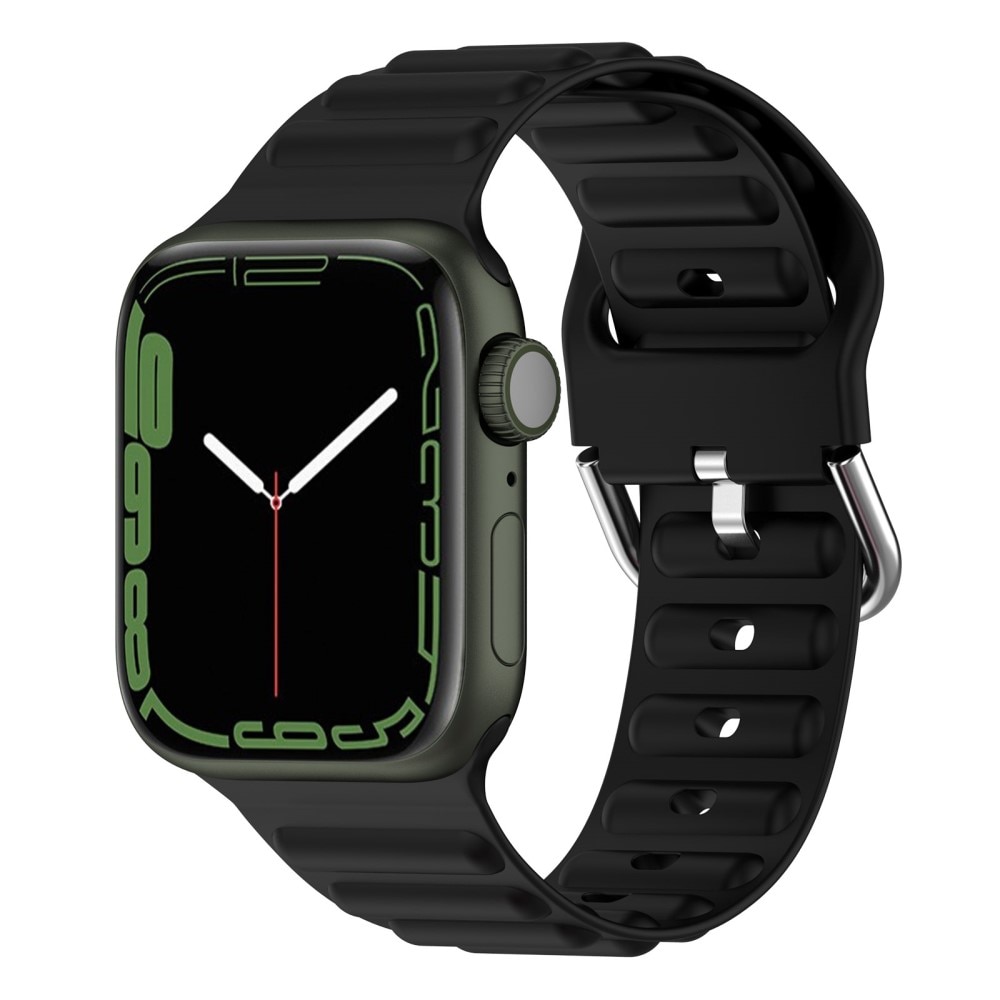 Resistant Silikoniranneke Apple Watch 42mm musta