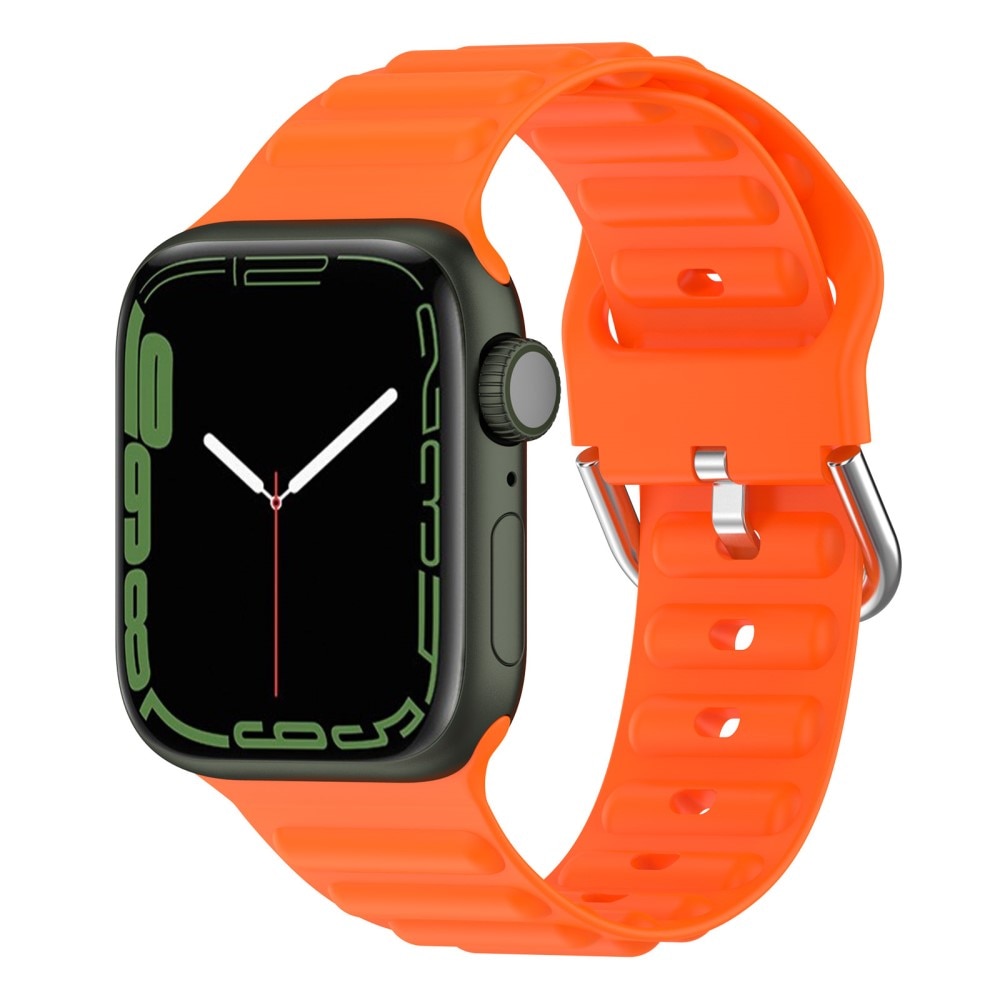 Resistant Silikoniranneke Apple Watch 42/44/45mm oranssi