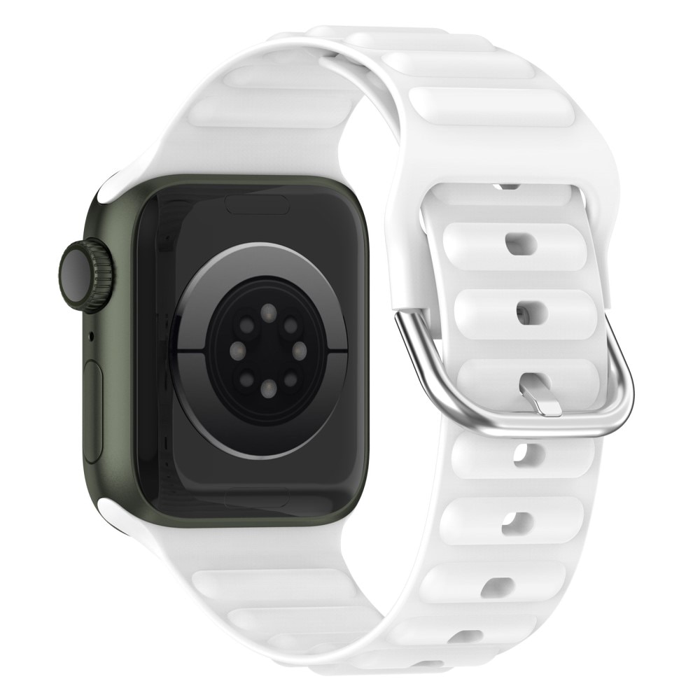 Resistant Silikoniranneke Apple Watch 44mm valkoinen