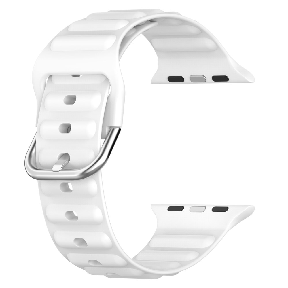 Resistant Silikoniranneke Apple Watch 44mm valkoinen