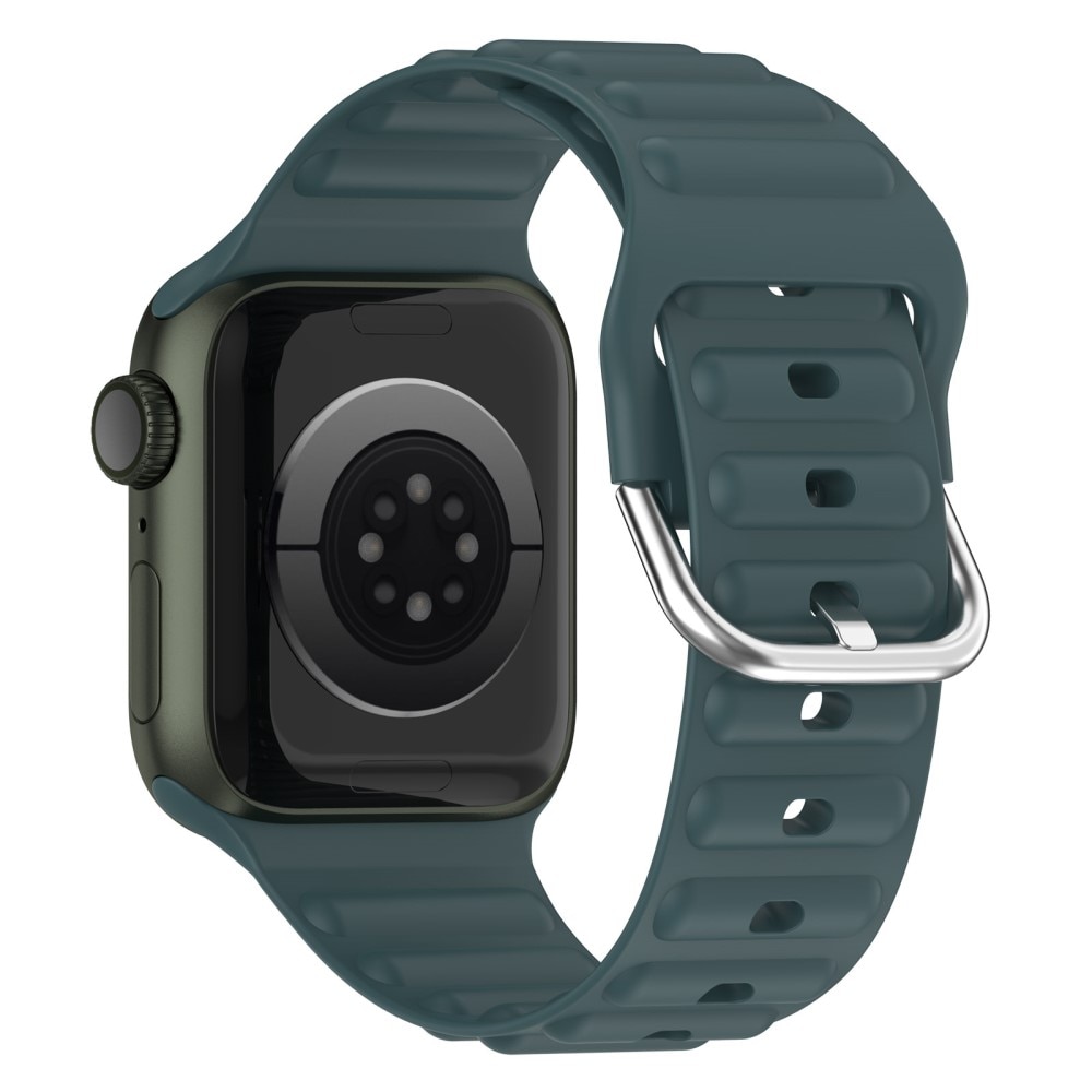 Resistant Silikoniranneke Apple Watch 42mm tummanvihreä