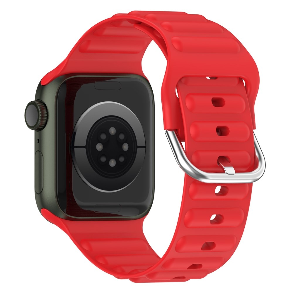 Resistant Silikoniranneke Apple Watch 44mm punainen