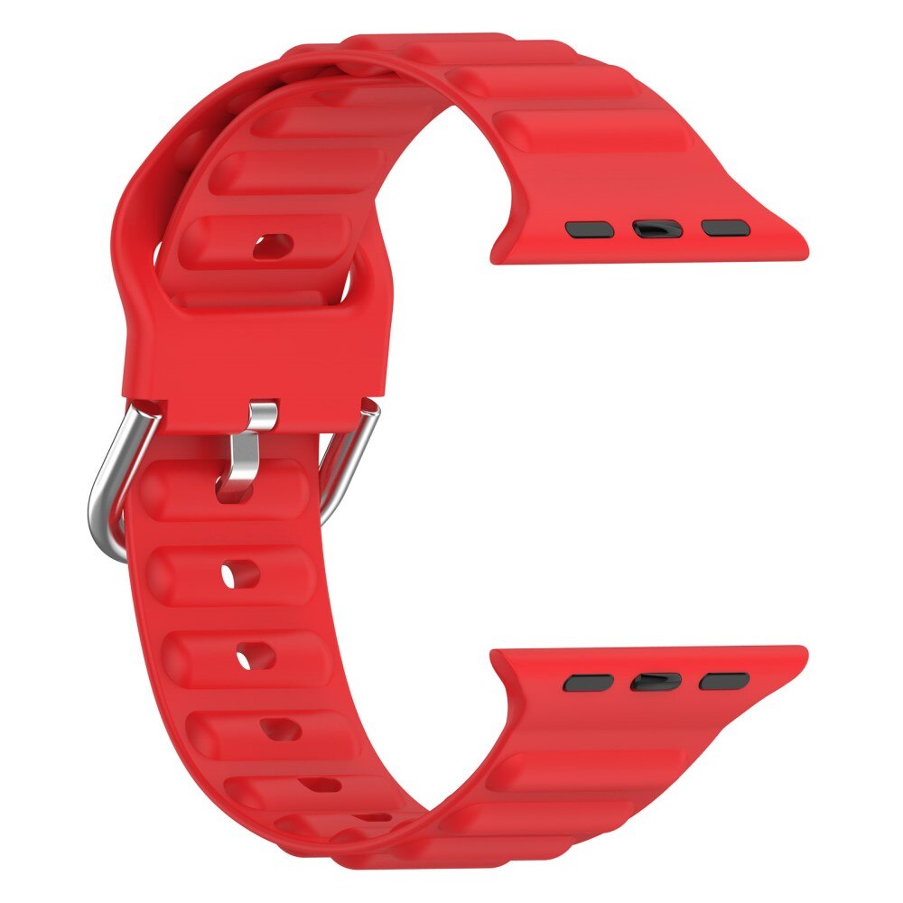 Resistant Silikoniranneke Apple Watch 44mm punainen