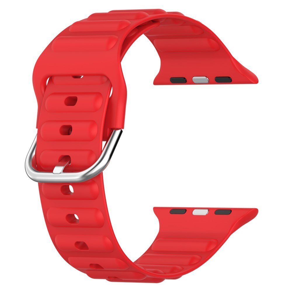 Resistant Silikoniranneke Apple Watch 44mm punainen