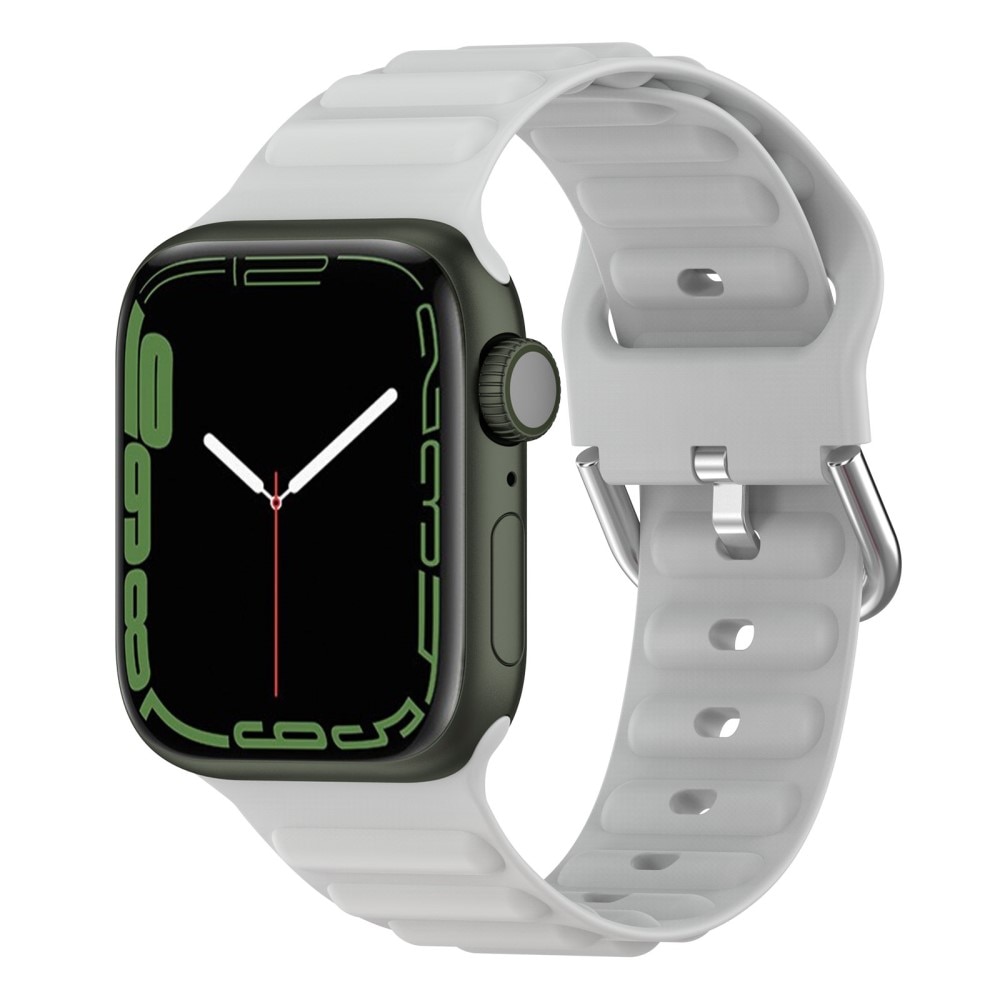 Resistant Silikoniranneke Apple Watch 44mm harmaa
