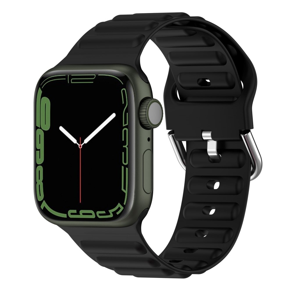 Resistant Silikoniranneke Apple Watch 40mm musta