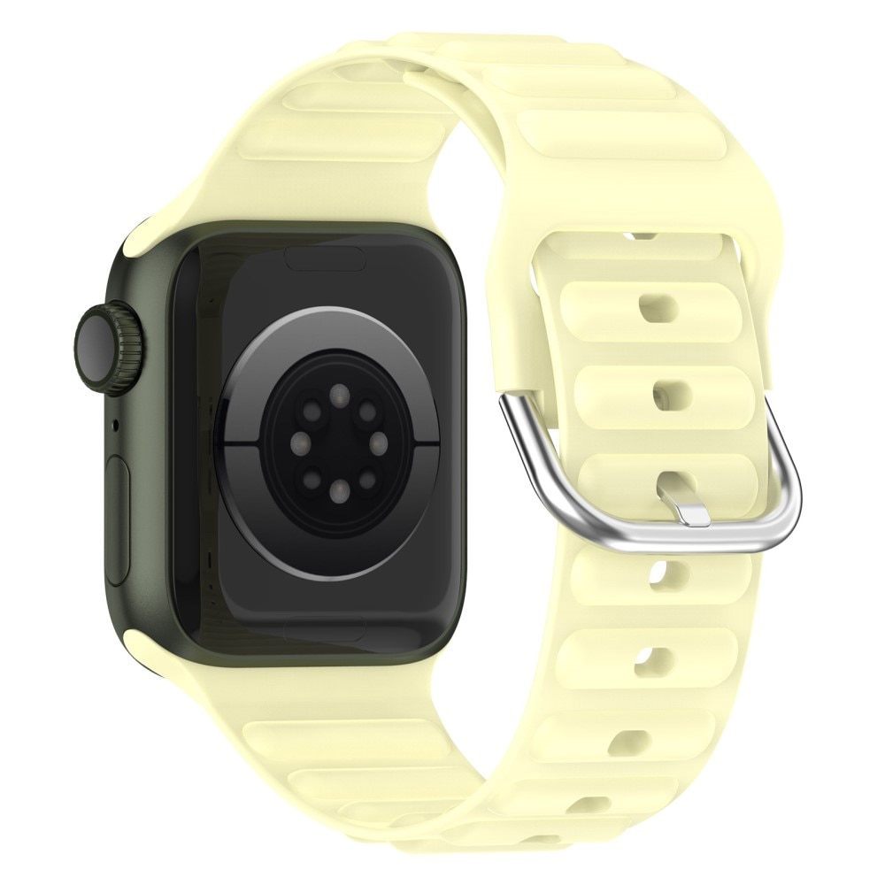 Resistant Silikoniranneke Apple Watch 41mm Series 9 keltainen